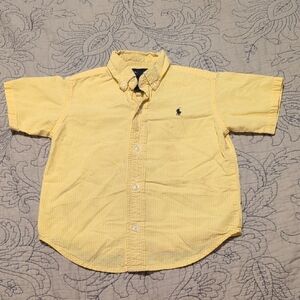 Ralph Lauren Yellow Kids Button Down Shirt